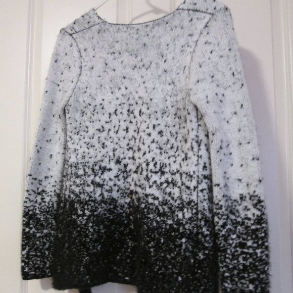 Mystree Women Black and White Open Cardigan size XS - Picture 3 of 9